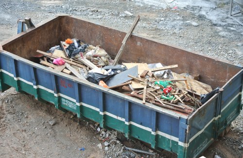 Professional team conducting office clearance in Croydon