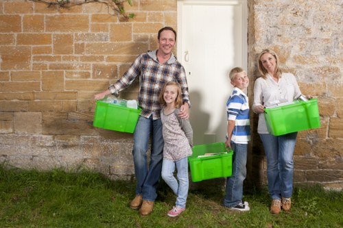 Eco-friendly disposal and recycling during flat clearance