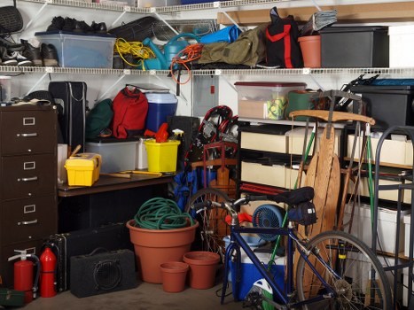 Professional waste removal team at work